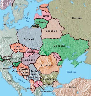 Eastern Europe Countries And Capitals