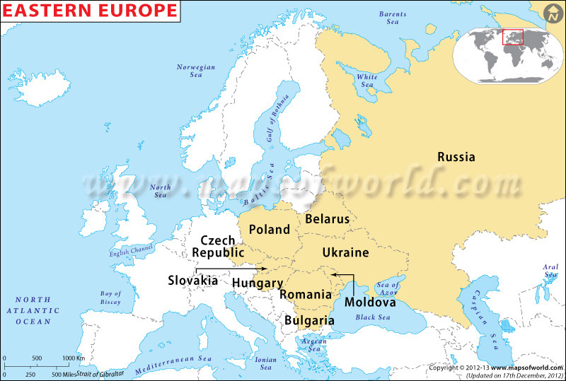 Eastern Europe Countries List