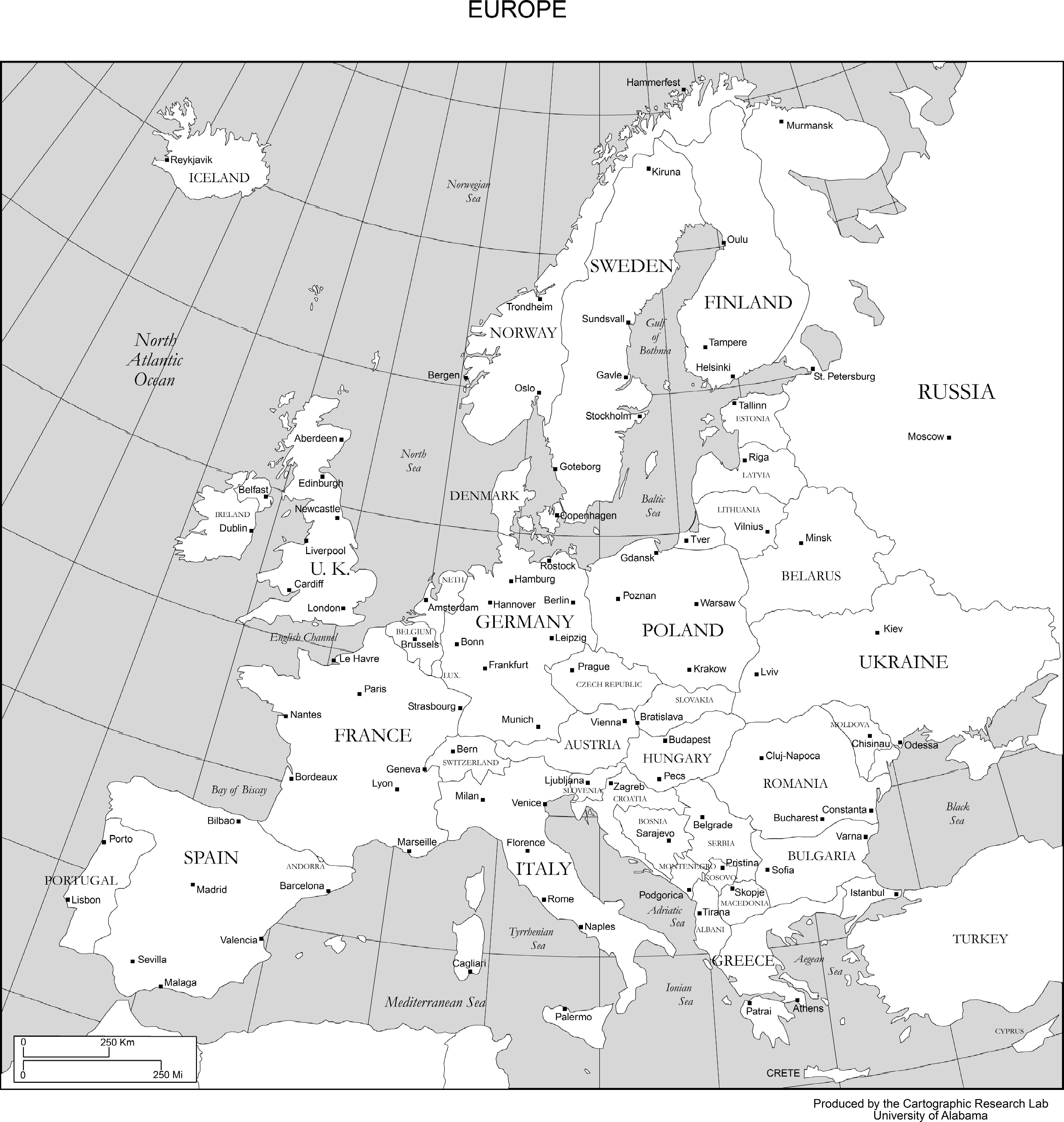 Europe Countries And Capitals Map Game
