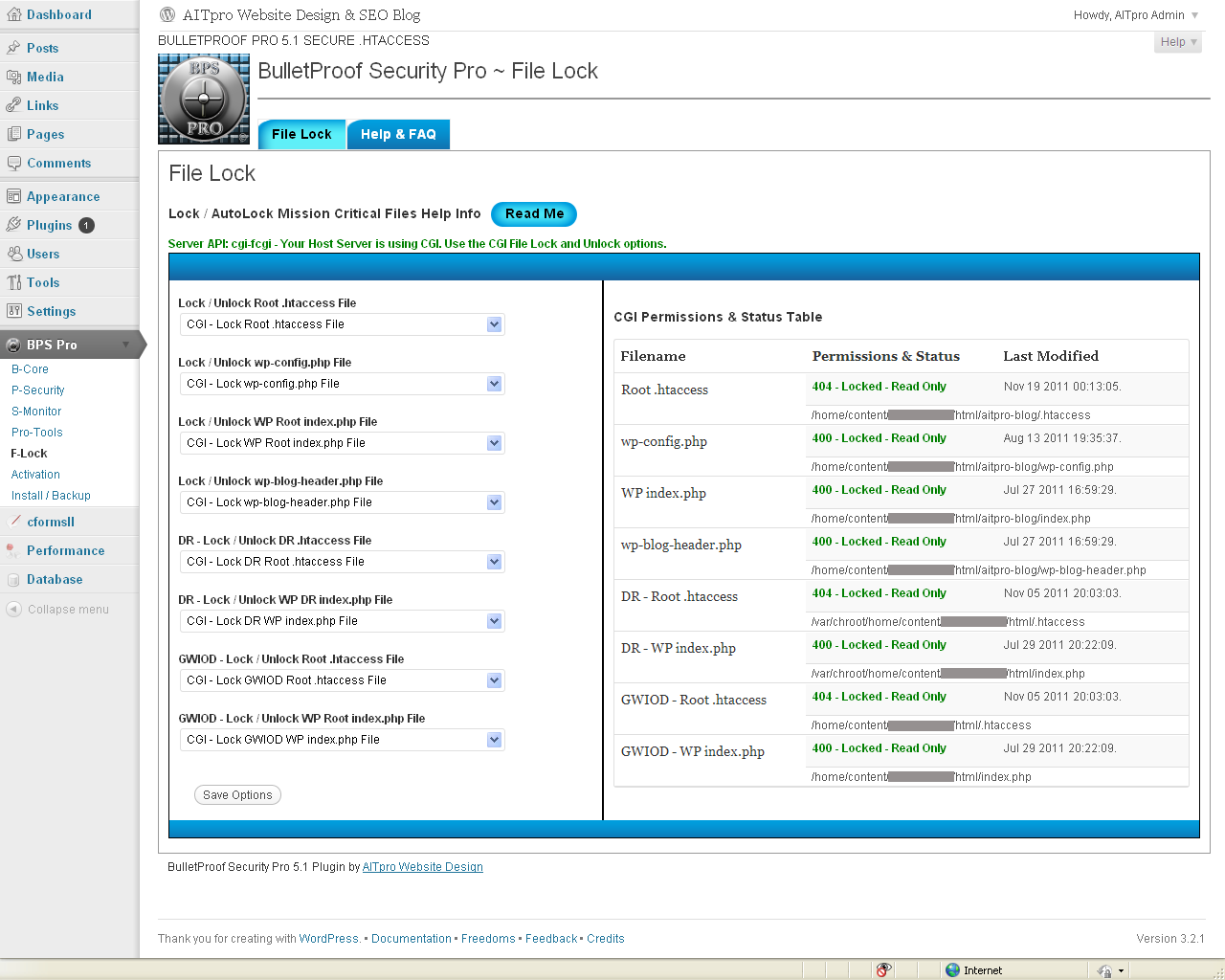Index.php Wordpress File