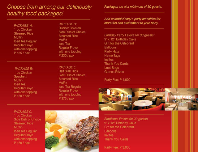 Kenny Rogers Roasters Philippines Menu