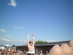 Kentucky Derby Infield Girls Flashing