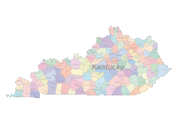 Kentucky Map Cities Counties
