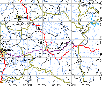 Kentucky Map Cities Counties
