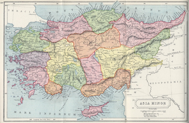 Modern Asia Minor Map