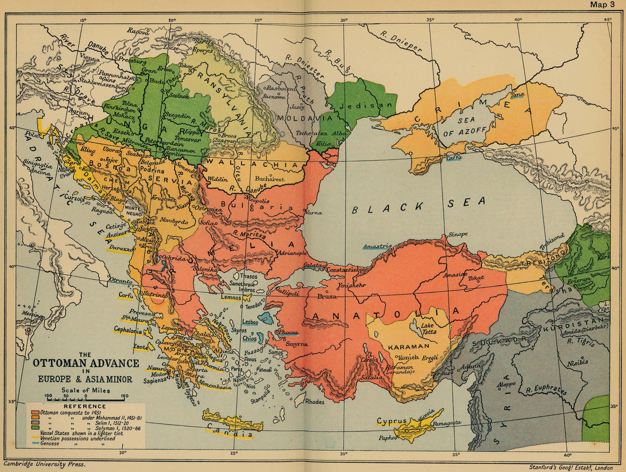 Modern Asia Minor Map