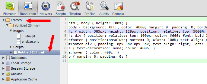 Style.css Is Not On The Local Disk