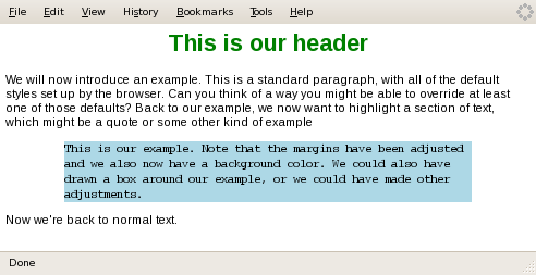 Styles.css Example